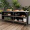 Folding Camping Table with 2-Tier Shelves and Large Tabletop Perfect for Picnic Backyard or BBQ Party